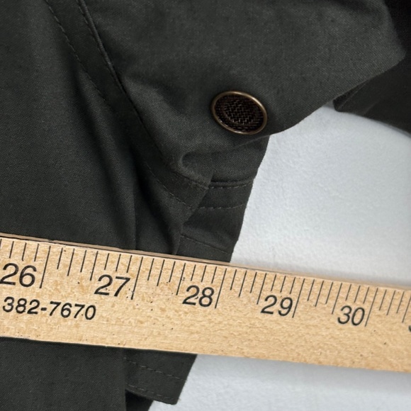 VTG LL Bean Chore Coat Mens XLT Green Flannel Lined Barn Field Jacket Corduroy - Picture 13 of 16